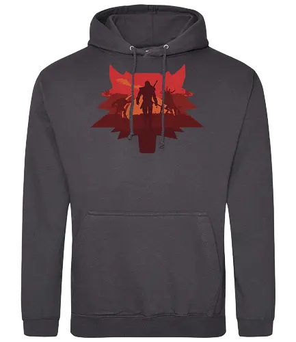 White Wolf - witcher, the witcher, assassin of kings, wild hunt - Standard Hoodie