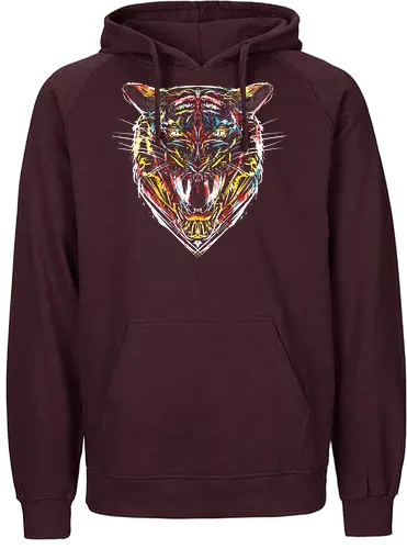 stencil tiger - tiger, art, kunst, Tiger King - Fairtrade Hoodie