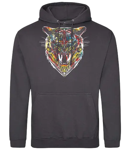 stencil tiger - tiger, art, kunst, Tiger King - Standard Hoodie