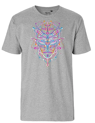 IANN (Interactive Antropomorphic Neural Network) - art, kunst, Neural network, Neuronen, Neuronales Netz, science - Fairtrade T-Shirt