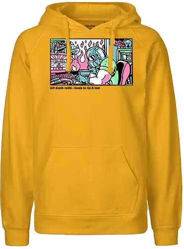 Lofi Doom - lofi, doom, slayer, music, chill, relax - Fairtrade Hoodie