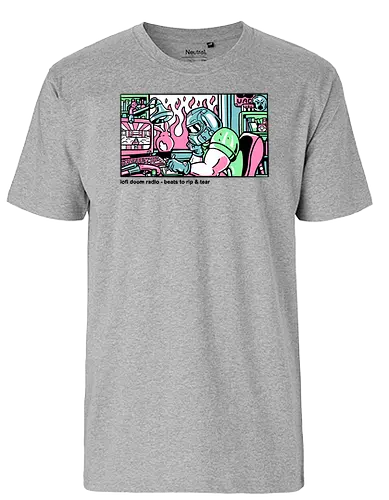 Lofi Doom - lofi, doom, slayer, music, chill, relax - Fairtrade T-Shirt