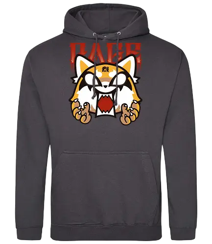 Rage - aggretsuko, anime, manga, yeti, sanrio - Standard Hoodie