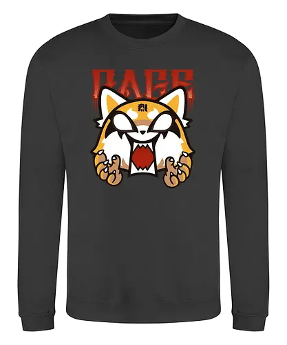 Rage - aggretsuko, anime, manga, yeti, sanrio - Sweatshirt