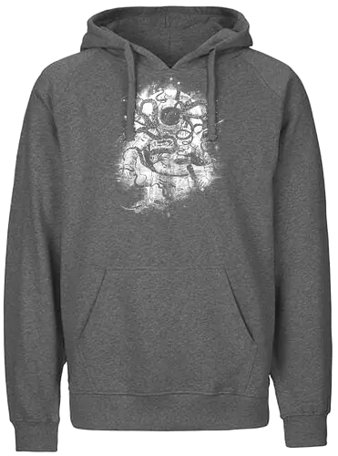 Deep space parasite - space, horror, lovecraft, monster, astronaut, creature - Fairtrade Hoodie