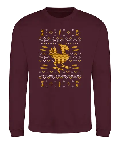 Kweh Christmas - ff7, fantasy, gaming, final, ff8, ff9, ff15, ff, weihnachten, christmas, Kweh, Ugly christmas sweater - Sweatshirt