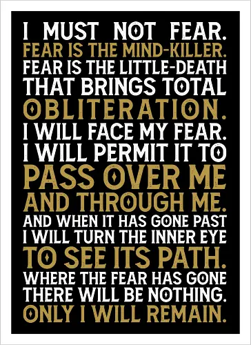 Letany against fear