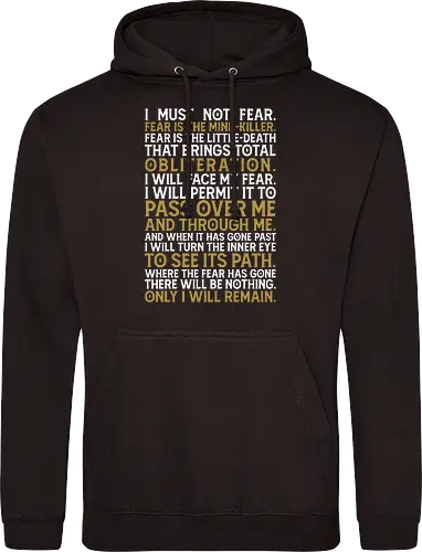 Letany against fear