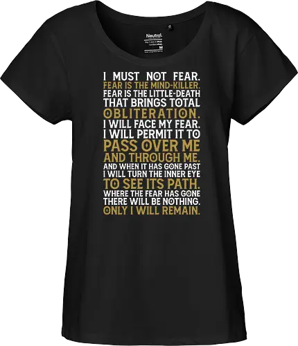 Letany against fear