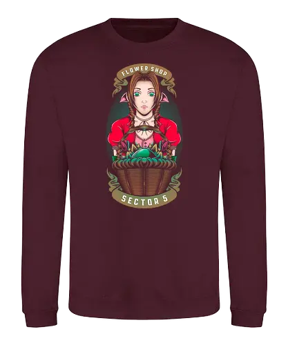 Flower Shop - gaming, game, ff7, ff, final, fantasy, classic game, sector 5 - Sweatshirt
