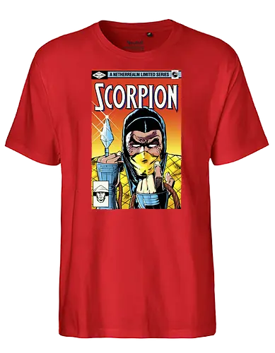 Scorpion - scorpion, mortal, kombat, fighting, gaming, comic - Fairtrade T-Shirt