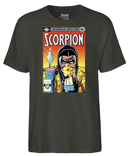 Scorpion - scorpion, mortal, kombat, fighting, gaming, comic - Fairtrade T-Shirt