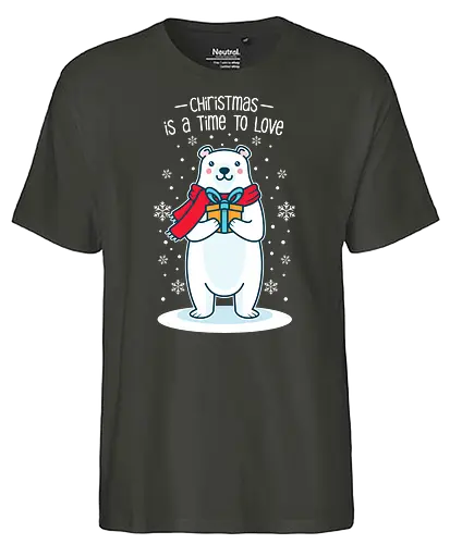 Christmas Gift - eisbär, gift, geschenk, weihnachten, christmas, winter, bär, Polar br, br - Fairtrade T-Shirt