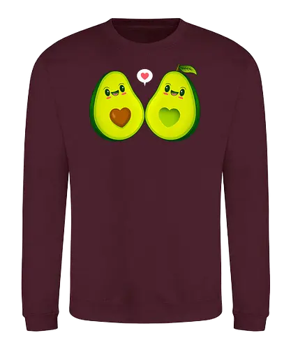 Avocado Love - avocado, love, liebe, Perfect Match, herz, hrt - Sweatshirt