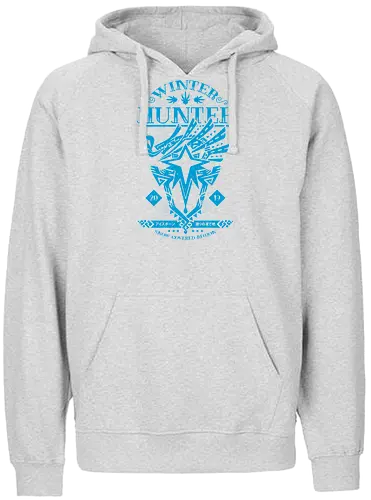 Winter Hunter - monster, hunter, Iceborne, world, Videgames, loot, Grind - Fairtrade Hoodie