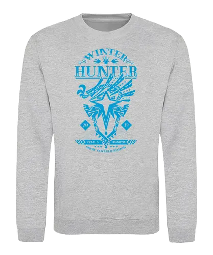 Winter Hunter - monster, hunter, Iceborne, world, Videgames, loot, Grind - Sweatshirt