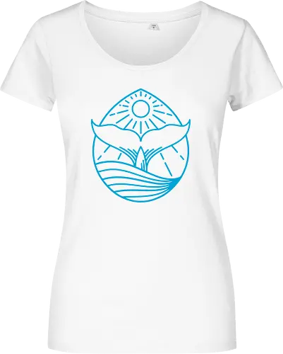 Blue Whale Tail Lineart
