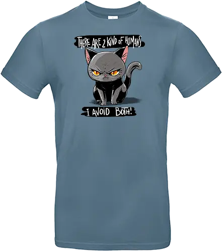 human kind - cat, grumpy, Hate - Standard T-Shirt