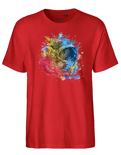 Beautiful decay - astronaut, tauchen, fisch, Qualle - Fairtrade T-Shirt