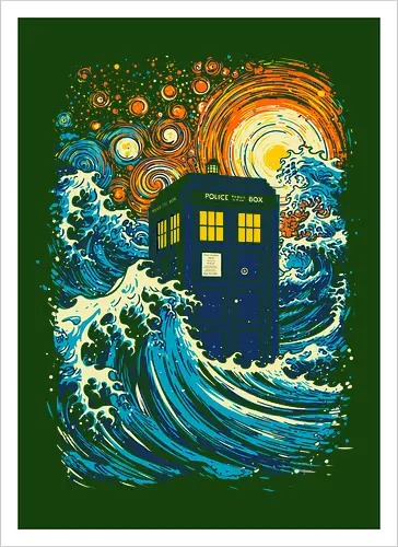 The great kanagawa wave and the blue box