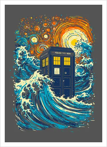 The great kanagawa wave and the blue box