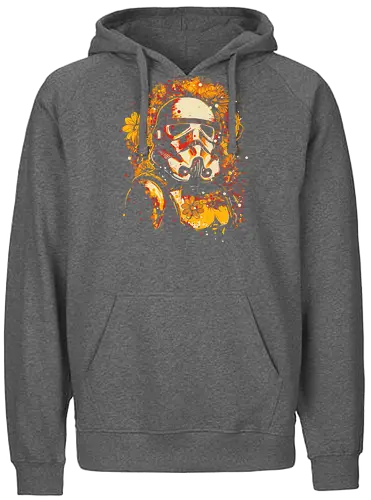 flower trooper - herbst, fall, blumen, space opera - Fairtrade Hoodie