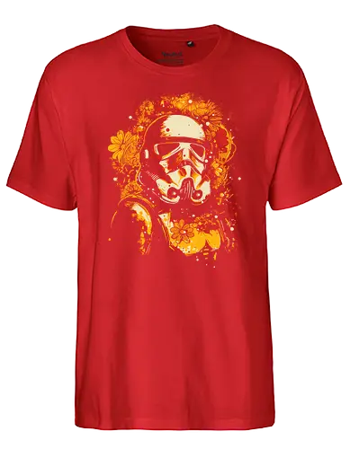 flower trooper - herbst, fall, blumen, space opera - Fairtrade T-Shirt
