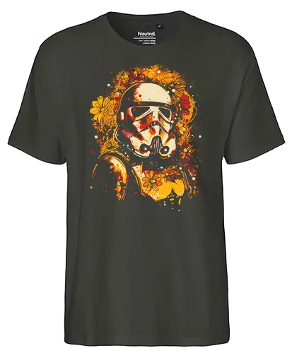 flower trooper - herbst, fall, blumen, space opera - Fairtrade T-Shirt