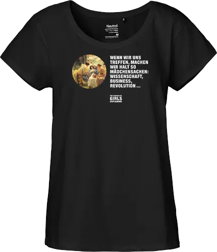 Mädchensachen: Business DARK EDITION - Fairtrade Girl Shirt