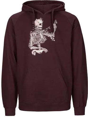 The inner gardener - plants, love, skeleton - Fairtrade Hoodie