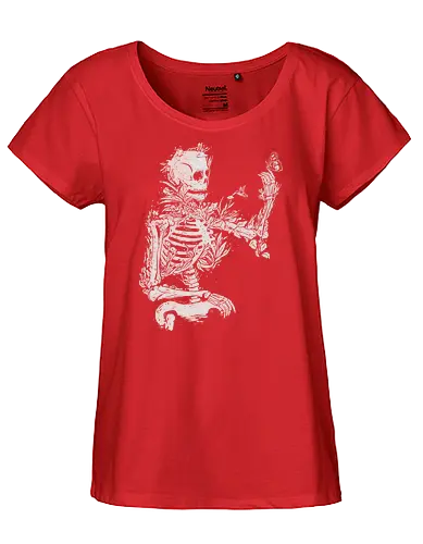 The inner gardener - plants, love, skeleton - Fairtrade Girl Shirt