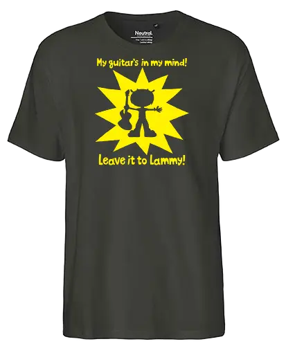 My guitar is in my mind - gaming, music, Lammy - Fairtrade T-Shirt