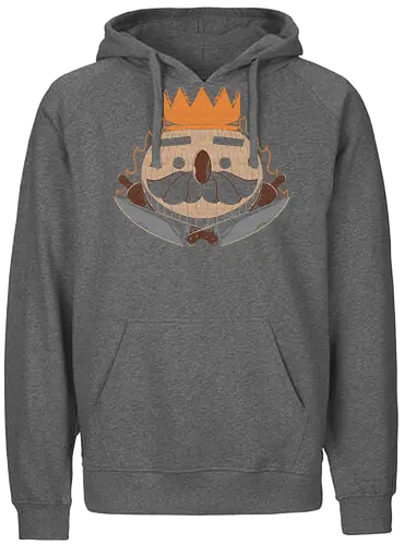Onion King - food, onion, Zwiebelkönig, zwiebel, fun, essen, Onionking - Fairtrade Hoodie