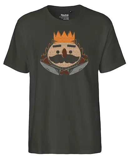 Onion King - food, onion, Zwiebelkönig, zwiebel, fun, essen, Onionking - Fairtrade T-Shirt