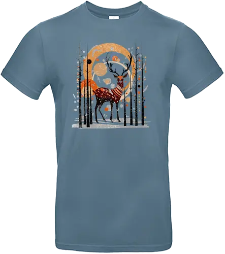 Mid century deer - deer, reh, hirsch, art - Standard T-Shirt