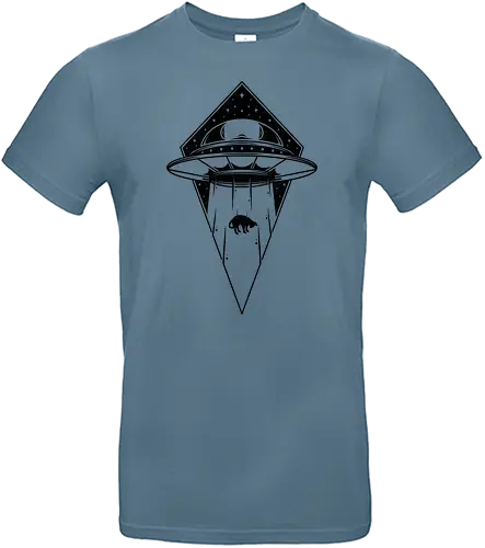 Space Catventures - cat, alien, Abduction, horror, fun - Standard T-Shirt