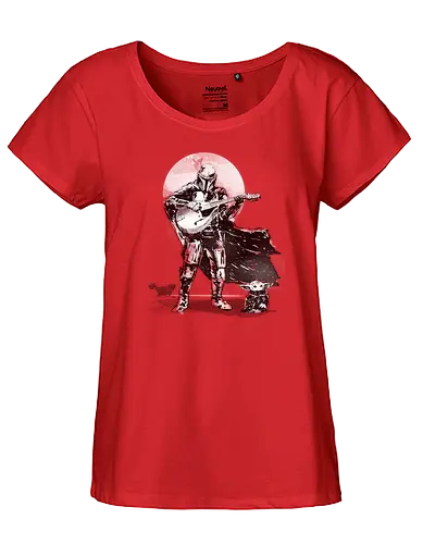 The mandolinian - mandoline, music, classic, space opera, alien - Fairtrade Girl Shirt