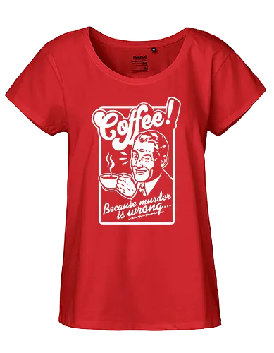 Coffee - coffee, kaffee, murder - Fairtrade Girl Shirt