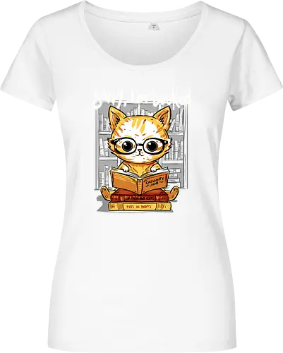 Sorry,I'm booked - cat, katze, book, buch - Damen T-Shirt
