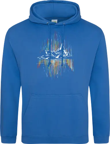 Borlis road - aurora, mountain - Standard Hoodie