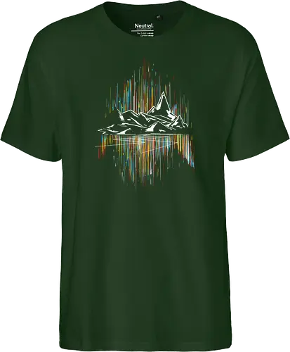 Borlis road - aurora, mountain - Fairtrade T-Shirt