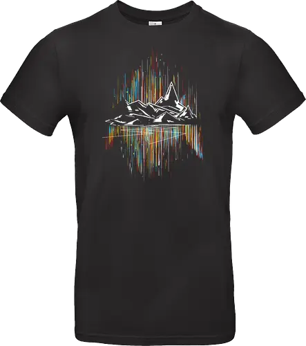 Borlis road - aurora, mountain - Standard T-Shirt
