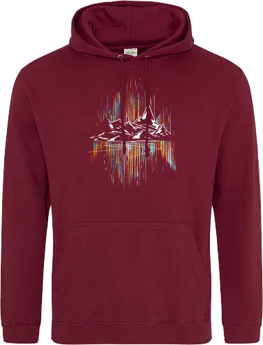 Borlis road - aurora, mountain - Standard Hoodie