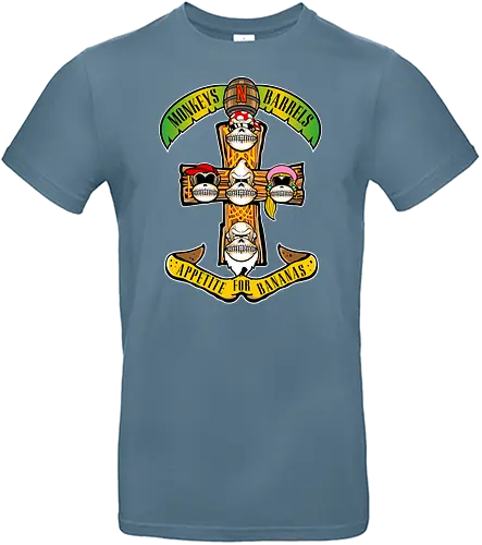 Appetite for Bananas - monkey, ape, Destruction, mashup, rock - Standard T-Shirt