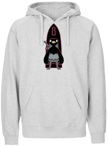 The Crow Reaper - animal, cute, crow, reaper - Fairtrade Hoodie