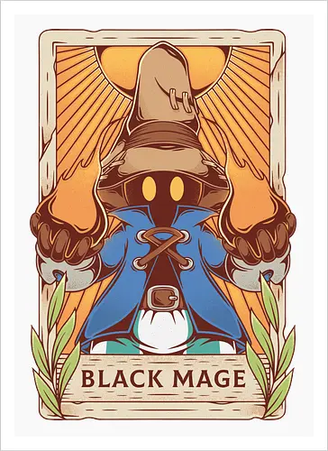 Black Mage Tarot Card