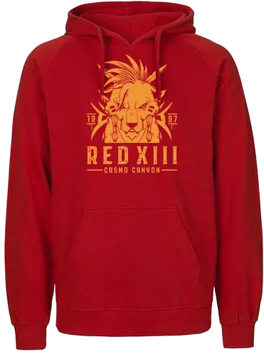 Red XIII - Nanaki, final, fantasy, gaming, jrpg - Fairtrade Hoodie