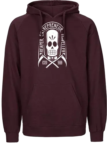 Calavera - grim, fandango, skeleton, gaming, retrogames - Fairtrade Hoodie