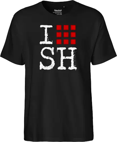 I love SH - silent, gaming, i love - Fairtrade T-Shirt