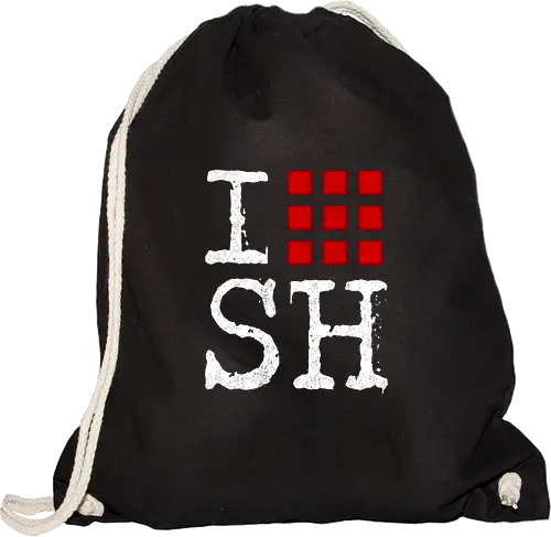I love SH - silent, gaming, i love - Sportbeutel
